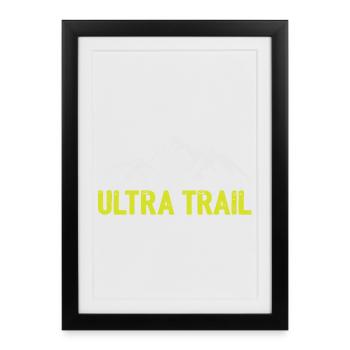 Ultra Trail - Affiche encadrée (27 × 37 cm) - noir - Devant