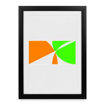 Stay on the ball! - Framed poster (27 × 37 cm) - black - Front