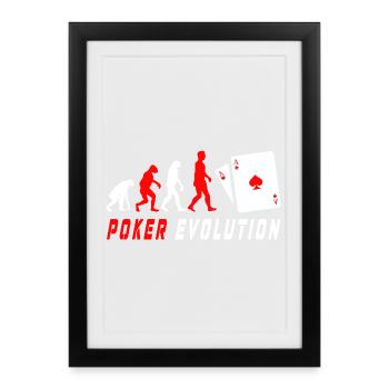 Poker Evolution - Framed poster (27 × 37 cm) - black - Front