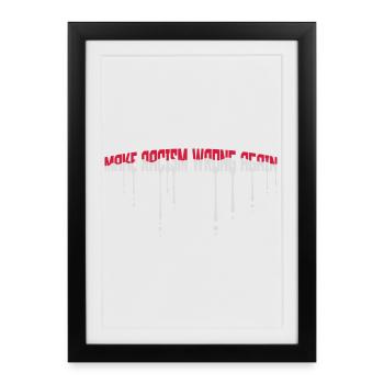 make racism wrong again - Framed poster (27 × 37 cm) - black - Front