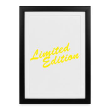 Limited Edition - Framed poster (27 × 37 cm) - black - Front