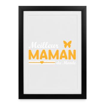 Best Mom In The World - Framed poster (27 × 37 cm) - black - Front