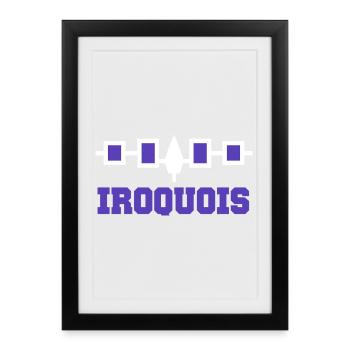 La ceinture iroquoise de Hiawatha - Affiche encadrée (27 × 37 cm) - noir - Devant
