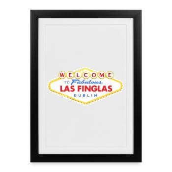 Las Finglas - Framed poster (27 × 37 cm) - black - Front