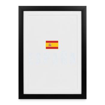 I love Spain, Spanish pride - Framed poster (27 × 37 cm) - black - Front