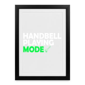 Choir Music Instrument Handbell Choir - Framed poster (27 × 37 cm) - black - Front