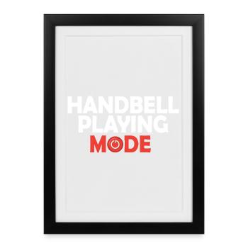 Choir Music Instrument Handbell Choir - Framed poster (27 × 37 cm) - black - Front