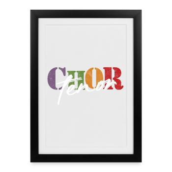 Chorus Tenor - Framed poster (27 × 37 cm) - black - Front