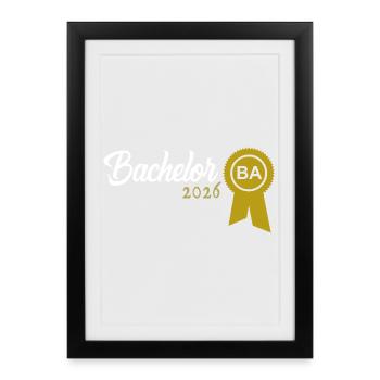 Licence 2026 Remise des diplômes - Affiche encadrée (27 × 37 cm) - noir - Devant