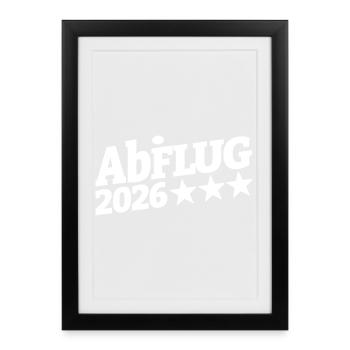 Départ d’Abi 2026 Star Trail | Commencez - Affiche encadrée (27 × 37 cm) - noir - Devant