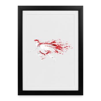 Spartan Speed Shards Mascot Spartan Dash - Framed poster (27 × 37 cm) - black - Front