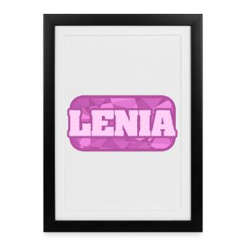 Gift for Lenia - Framed poster (27 × 37 cm) - black - Front