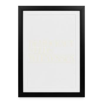  Democracy Needs Witnesses Press Freedom - Framed poster (27 × 37 cm) - black - Front
