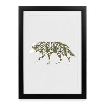 Botanique du loup - Affiche encadrée (27 × 37 cm) - noir - Devant