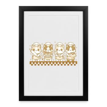 Sourdough Bread Baking Baker Sourdough Starter Era - Framed poster (27 × 37 cm) - black - Front