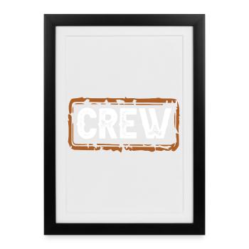 équipage - Affiche encadrée (27 × 37 cm) - noir - Devant