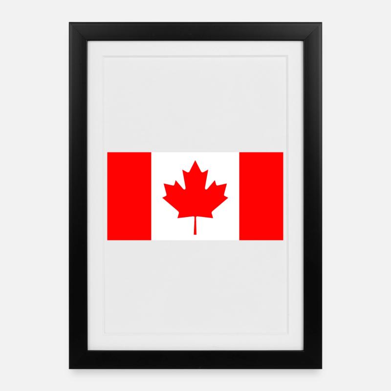 Canada - Affiche encadrée (27 × 37 cm) - noir
