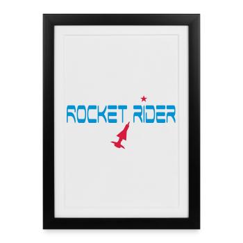 espace - Affiche encadrée (27 × 37 cm) - noir - Devant
