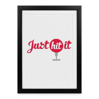 vague - Affiche encadrée (27 × 37 cm) - noir - Devant