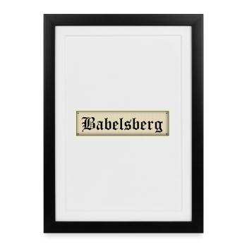 Babelsberg - Affiche encadrée (27 × 37 cm) - noir - Devant