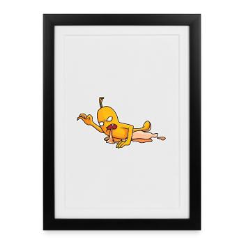 Zombie Banana - Design - Framed poster (27 × 37 cm) - black - Front