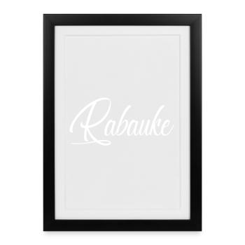 Rabauke - Gerahmtes Poster (27 × 37 cm) - Schwarz - Vorne
