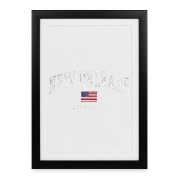 New Orleans Louisiana Arch - Framed poster (27 × 37 cm) - black - Front
