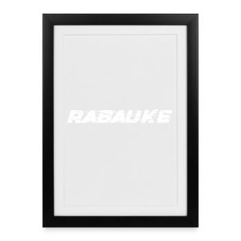 Rabauke - Gerahmtes Poster (27 × 37 cm) - Schwarz - Vorne