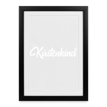 Küstenkind - Gerahmtes Poster (27 × 37 cm) - Schwarz - Vorne