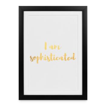 Or sophistiqué extraordinaire, luxe, exclusif - Affiche encadrée (27 × 37 cm) - noir - Devant