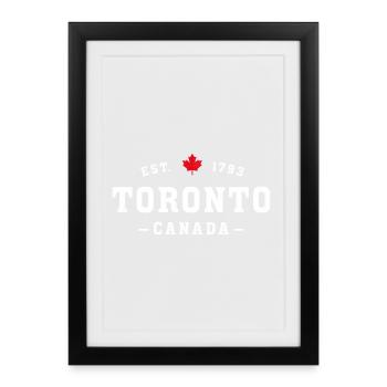 Toronto - Framed poster (27 × 37 cm) - black - Front
