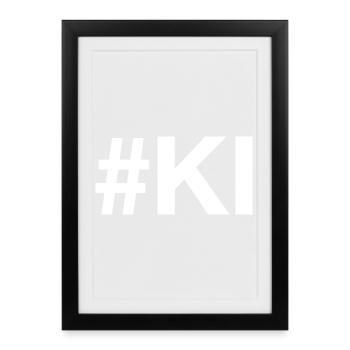 AI Artificial Intelligence - Framed poster (27 × 37 cm) - black - Front