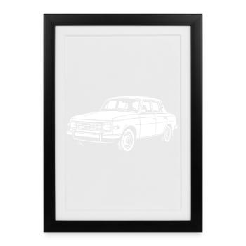 La RDA sur quatre roues - Affiche encadrée (27 × 37 cm) - noir - Devant