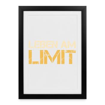 La vie à la limite - Affiche encadrée (27 × 37 cm) - noir - Devant