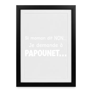 Accomplice daddy - Framed poster (27 × 37 cm) - black - Front