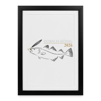 Cod King 2026 - Framed poster (27 × 37 cm) - black - Front