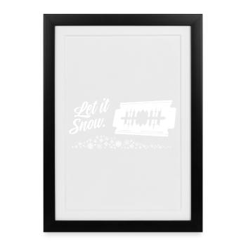 Let it snow! FFM - Framed poster (27 × 37 cm) - black - Front