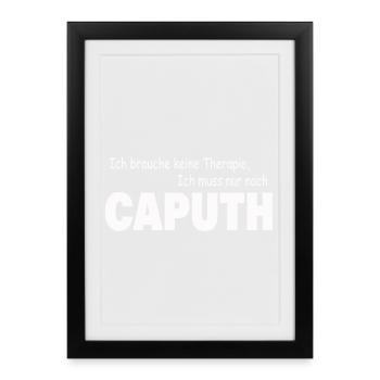 Therapy CAPUTH - Framed poster (27 × 37 cm) - black - Front