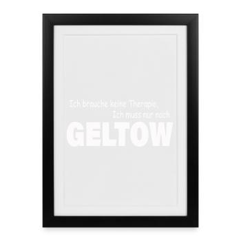 Therapy GELTOW - Framed poster (27 × 37 cm) - black - Front