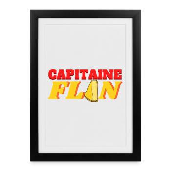 Captain Flan - Framed poster (27 × 37 cm) - black - Front