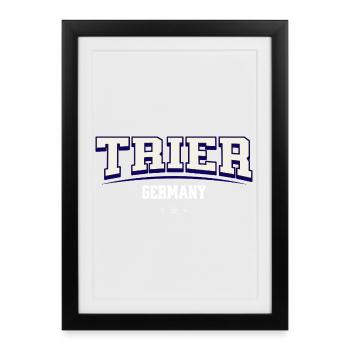 Trier Germany City Emblem - Framed poster (27 × 37 cm) - black - Front