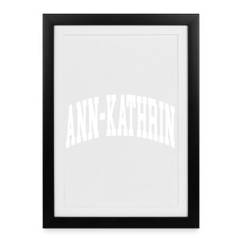 Ann-Kathrin - Framed poster (27 × 37 cm) - black - Front