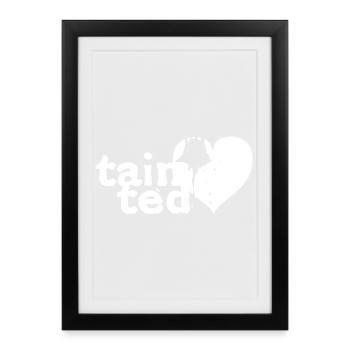 tainted love inspired by Soft C - Gerahmtes Poster (27 × 37 cm) - Schwarz - Vorne