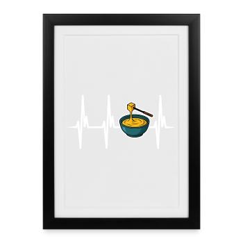 I love cheese fondue - Framed poster (27 × 37 cm) - black - Front