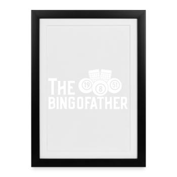 Bingo Player The Bingofather Bingo - Framed poster (27 × 37 cm) - black - Front