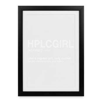 High performance liquid chromatography HPLC Girl - Framed poster (27 × 37 cm) - black - Front
