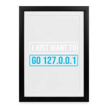 Network Engineer Programmer Computer Scientist - Framed poster (27 × 37 cm) - black - Front