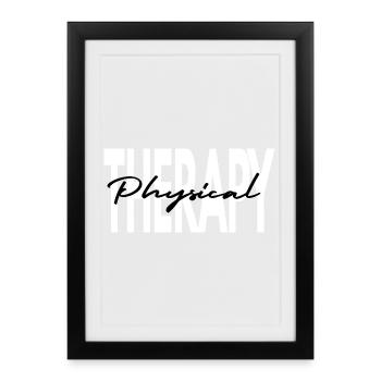 Physical Therapy Physiotherapy - Framed poster (27 × 37 cm) - black - Front