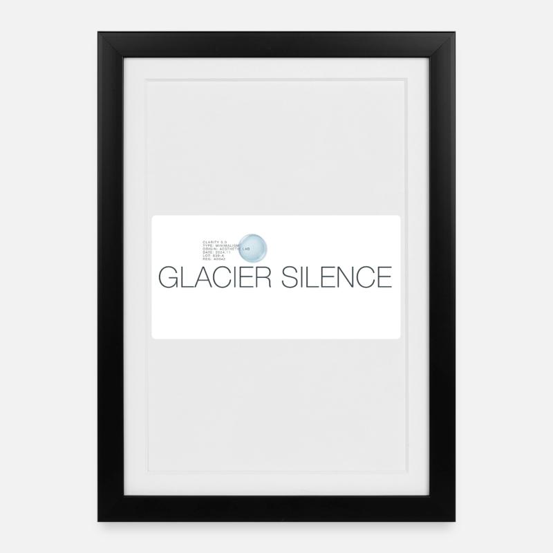 Clarity 0.0 - Affiche encadrée (27 × 37 cm) - noir