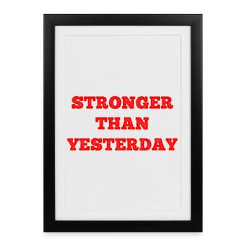 Tronger Shirt - Affiche encadrée (27 × 37 cm) - noir - Devant